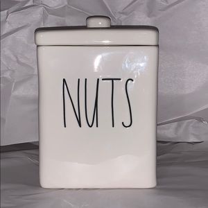 Rae Dunn Square Nuts Canister